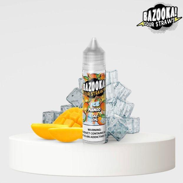 0002228_bazooka-sour-straws-mango-ice-freebase_625 جوس انبه یخ بازوکا BAZOOKA MANGO ICE - Image 1