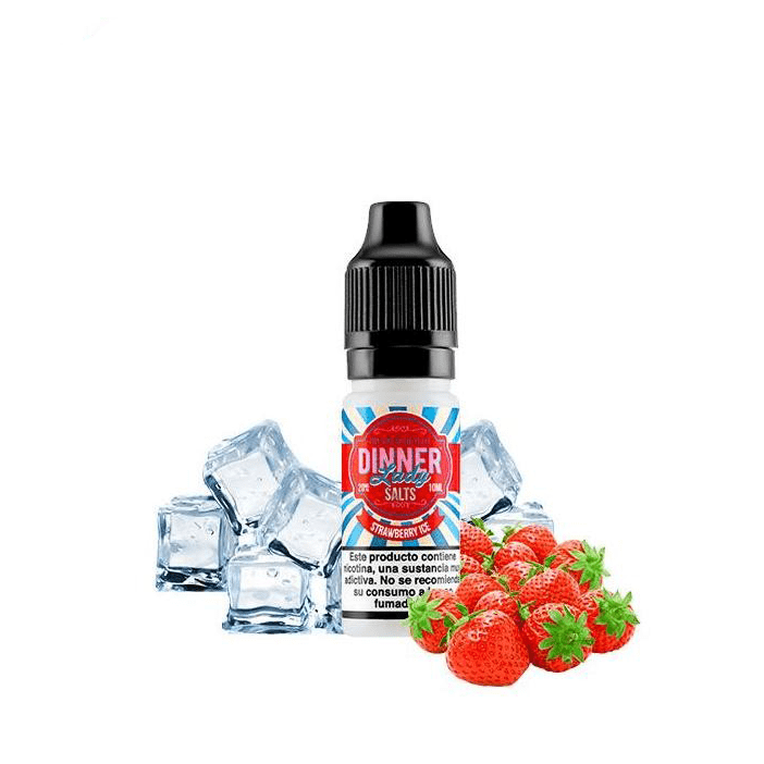 DINNER-LADY-STRAWBERRY-ICE سالت نیکوتین توت فرنگی یخ دینرلیدی DINNER LADY STRAWBERRY ICE - Image 1