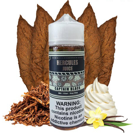 hercules-captain-black-120ml جوس تنباکو خامه هرکولس HERCULES CAPITAN BLACK - Image 1