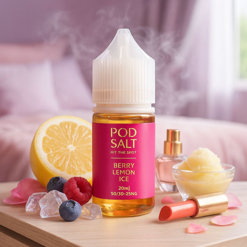 سالت نیکوتین پاد سالت بری لیمو یخ Berry Lemon Ice حجم ۳۰ میل نیکوتین ۲۵ میلی‌گرم