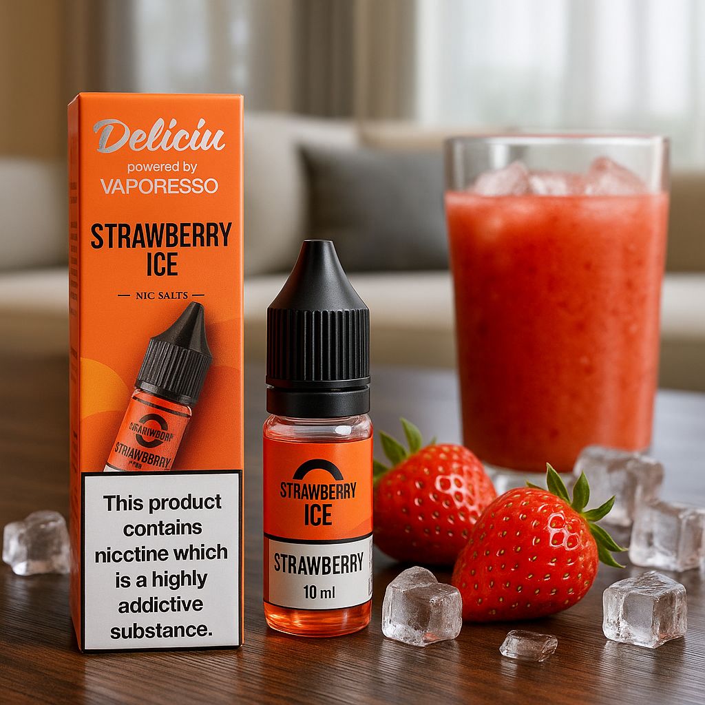 Salt Nic Vaporesso Strawberry Ice 10ml سالت نیکوتین ویپرسو توت فرنگی یخ – ۱۰ میلیلیتر